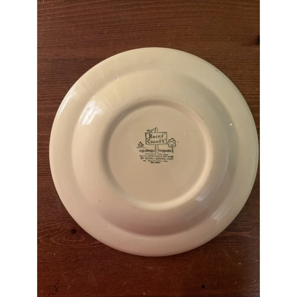 1 Bucks‎ county bread plates by Royal Sebring, Ohio 7 1/4